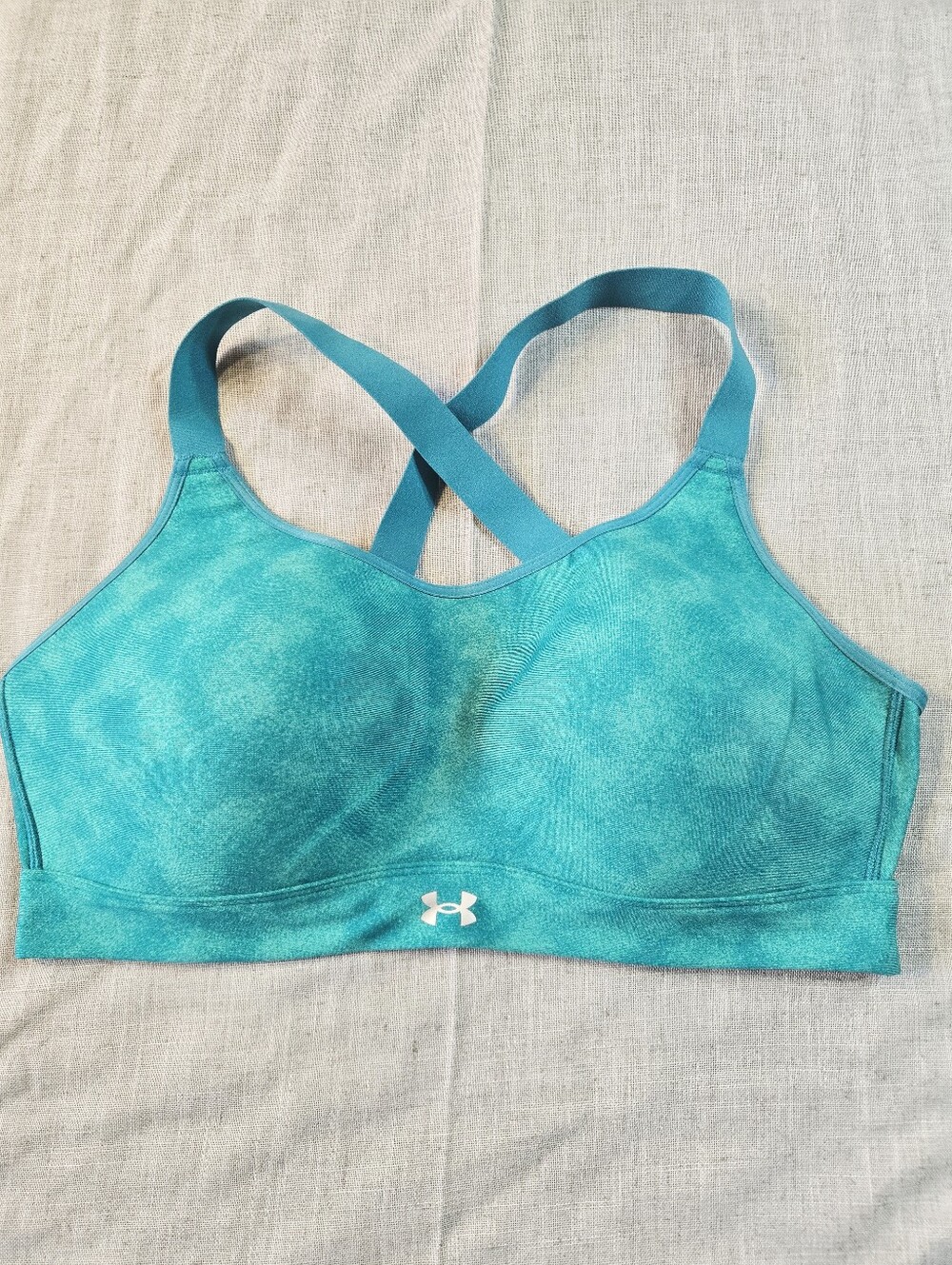 UNDER ARMOUR Womens XL Infinity High Support Crossback Sports Bra Teal